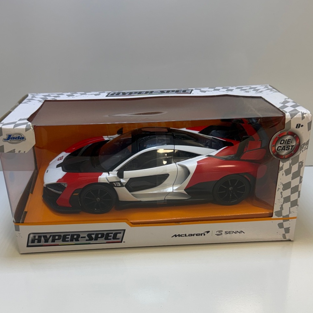 Jada Toys McLaren Senna Die-Cast Model Car - Red, White, Black